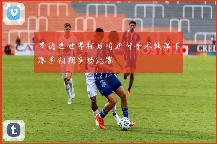 罗德里世界杯后将进行手术缺席下赛季初期多场比赛